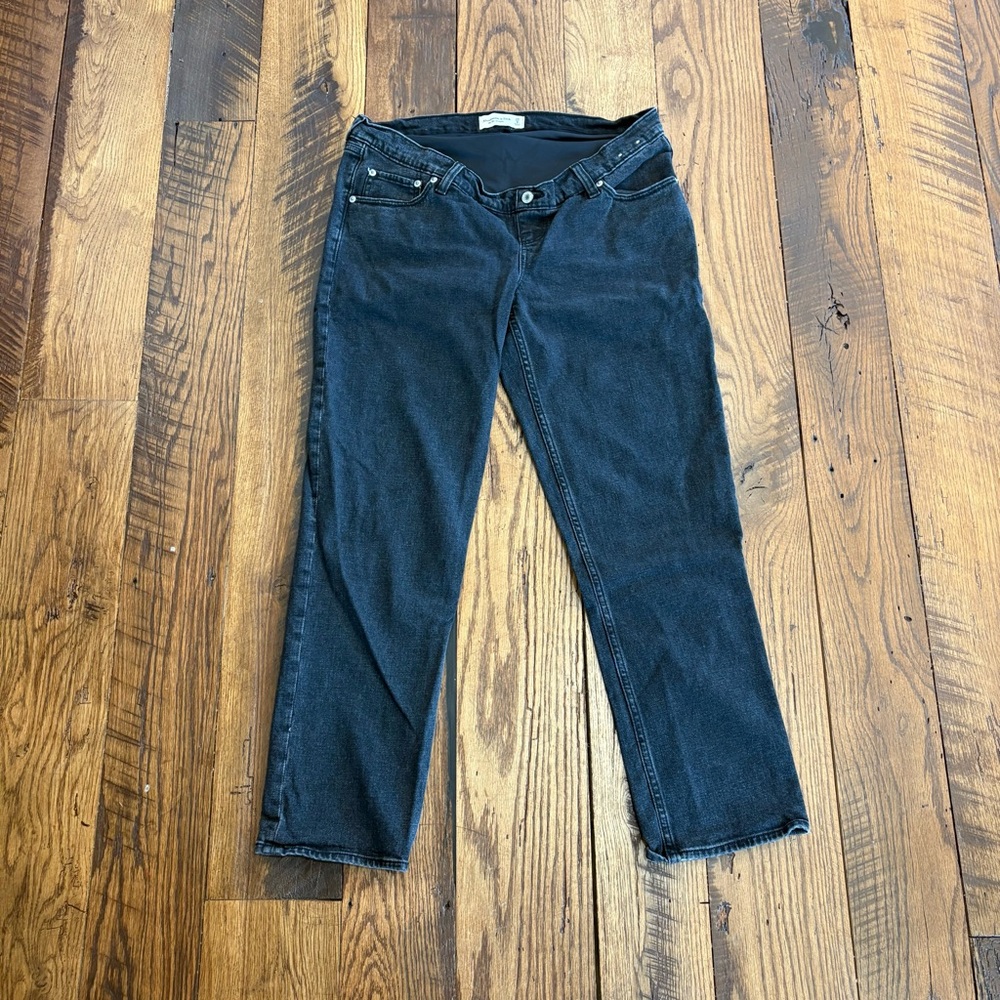 Abercrombie Maternity & Fitch Dark Blue Straight Leg Jeans